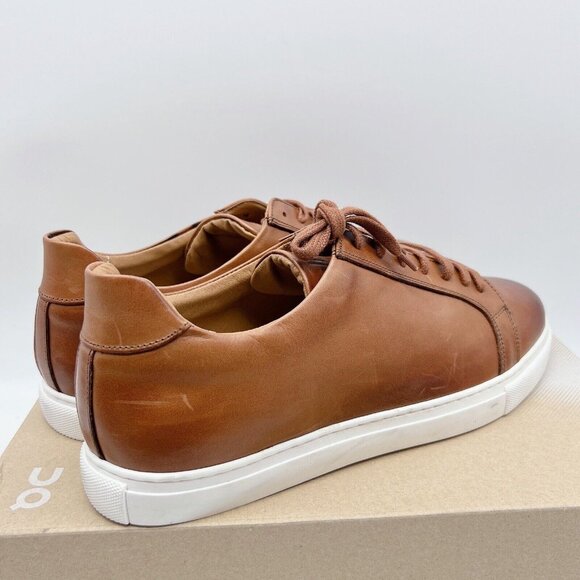 Bruno Magli Daniel Low Top Sneakers Casual Shoes Brown Leather Lace Up US 13 - Picture 6 of 11